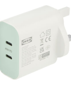 شارژر دیواری 45 وات دو پورت ایکیا مدل SJÖSS