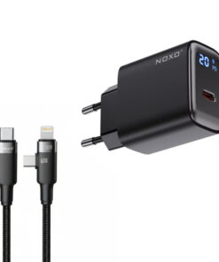 شارژر دیواری 20 وات نوکسو مدل CHN-5 به همراه کابل USB-C / لایتنینگ