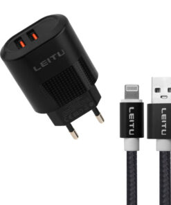 شارژر دیواری لیتو مدل LH-31 به همراه کابل تبدیل لایتنینگ