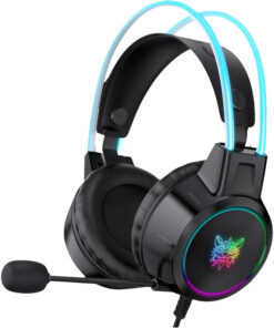 هدست گیمینگ اونیکوما مدل X15 Pro، درگاه شارژ USB، دارای نورپردازی RGB، با قابلیت اتصال به چند دستگاه