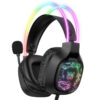 هدست گیمینگ Onikuma مدل X22 بدون قابلیت نویز کنسلینگ، درگاه USB، دارای نورپردازی RGB، امپدانس 32 اهم