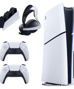 کنسول بازی سونی مدل PlayStation 5 Slim ظرفیت یک ترابایت ریجن 2016A اروپا به همراه دسته اضافی و پایه شارژر و هدست Elite