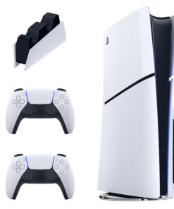 کنسول بازی سونی مدل PlayStation 5 Slim ظرفیت 1 ترابایت ریجن CFI-2116 اروپا به همراه دسته اضافی و پایه شارژر