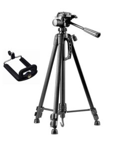سه پایه دوربین ویفنگ مدل WT-3520 به همراه گیره نگهدارنده موبایل