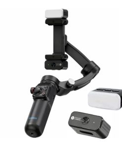 گیمبال و استابیلایزر هوشمند توکی مدل M03 AI 3-Axis به همراه دوربین دنبال کننده و میکروفون و فلش