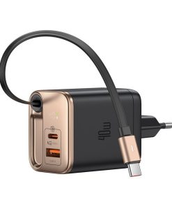 شارژر دیواری 40 وات مک دودو مدل CH-4280 به همراه کابل متصل به بدنه USB-C