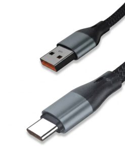 کابل تبدیل USB به USB-C ال او ال مدل FAST CHARGE 6A MAX طول 1 متر