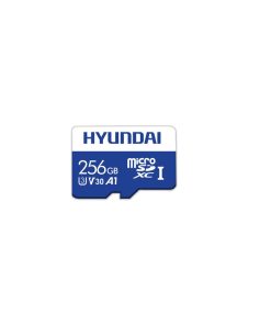 کارت حافظه هیوندای مدل A1 کلاس 10 استاندارد UHS-I U3 سرعت 100MBps ظرفیت 256 گیگابایت