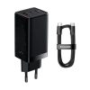 شارژر دیواری 65 وات باسئوس مدل GaN5 Pro Fast Charger به همراه کابل USB-C