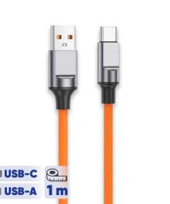 کابل تبدیل USB به USB-C اچ تی ام مدل Fast طول یک متر