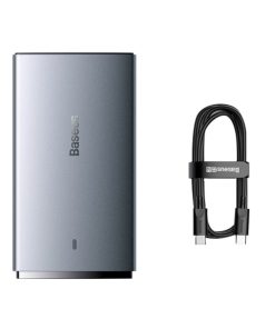 شارژر دیواری 65 وات بیسوس مدل GaN5 Pro Ultra-Slim به همراه کابل تبدیل USB-C