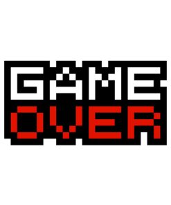 استیکر لپ تاپ طرح Game Over کد ST-93