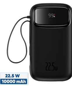 پاوربانک 22.5 وات بیسوس مدل 22.5W QPow2 Dual Cable ظرفیت 10000 میلی آمپر ساعت