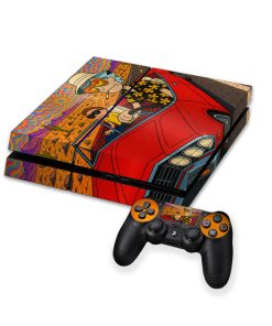 برچسب کنسول بازی پلی استیشن 4 FAT کایمون مدل Rick and Morty کد p4f062