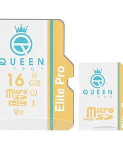 کارت حافظه Micro SDHC کوئین تک مدل Eite pro V10-566X کلاس 10 استاندارد UHS-l U1 سرعت 85mbps ظرفیت 16 گیگابایت به همراه آداپتور SD